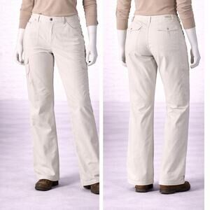 Columbia Women’s Outdoor Hiking Pants Size 30x32  12  Beige Cotton Stretch Cargo